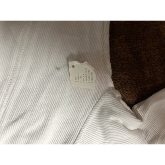 Free People Mareea Henley We The Free Ribbed Button Long Sleeve M NWOT Ivory - Picture 7 of 8